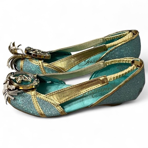 Disney Store Aladdin Princess Jasmine Dress Up Shoes US Girls Size 13/1 - Picture 3 of 8